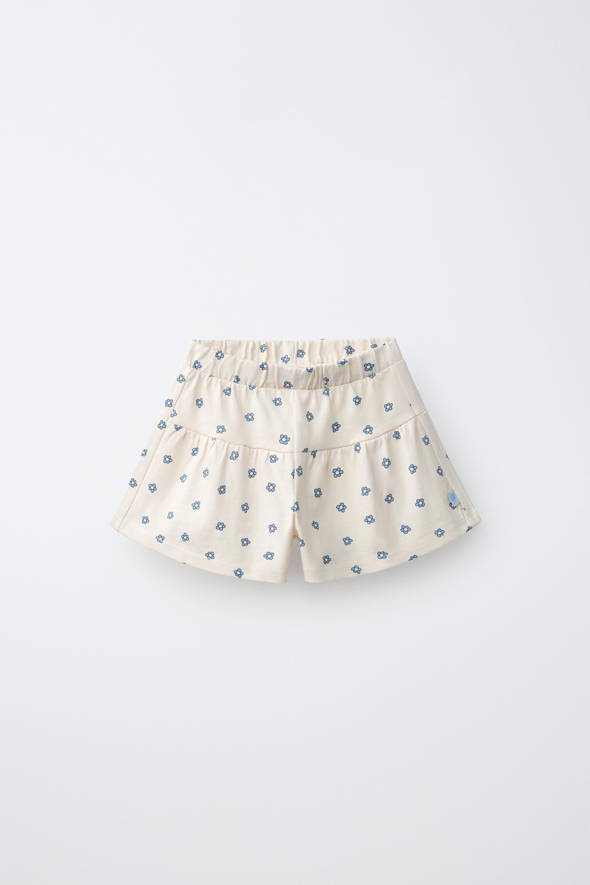 PRINTED PLUSH SHORTS